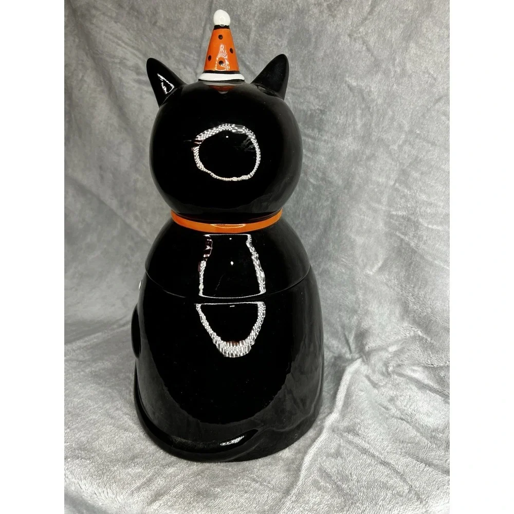 Johanna Parker Black Cat Canister Carnival Cottage Rare HTF
